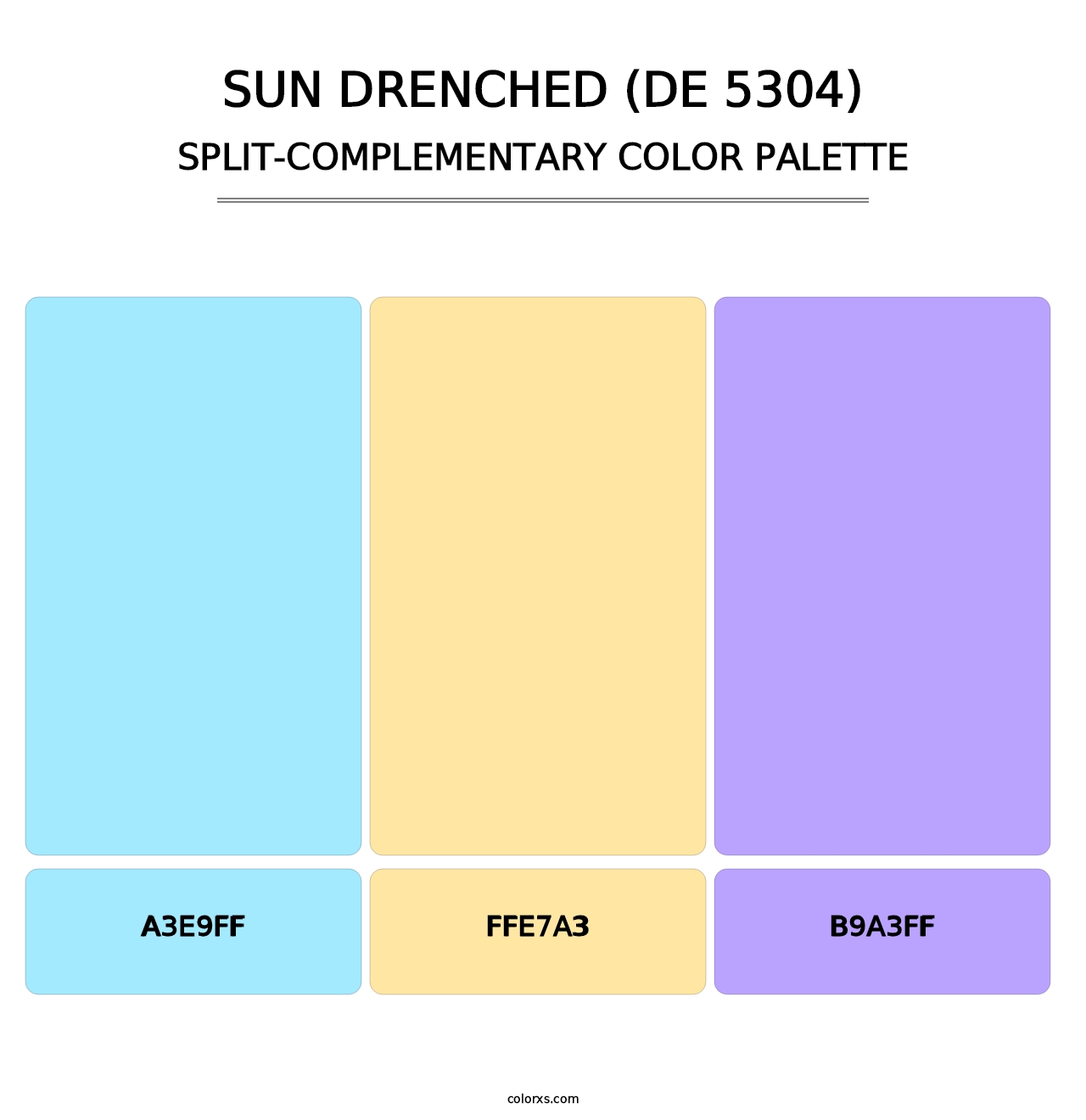 Sun Drenched (DE 5304) - Split-Complementary Color Palette