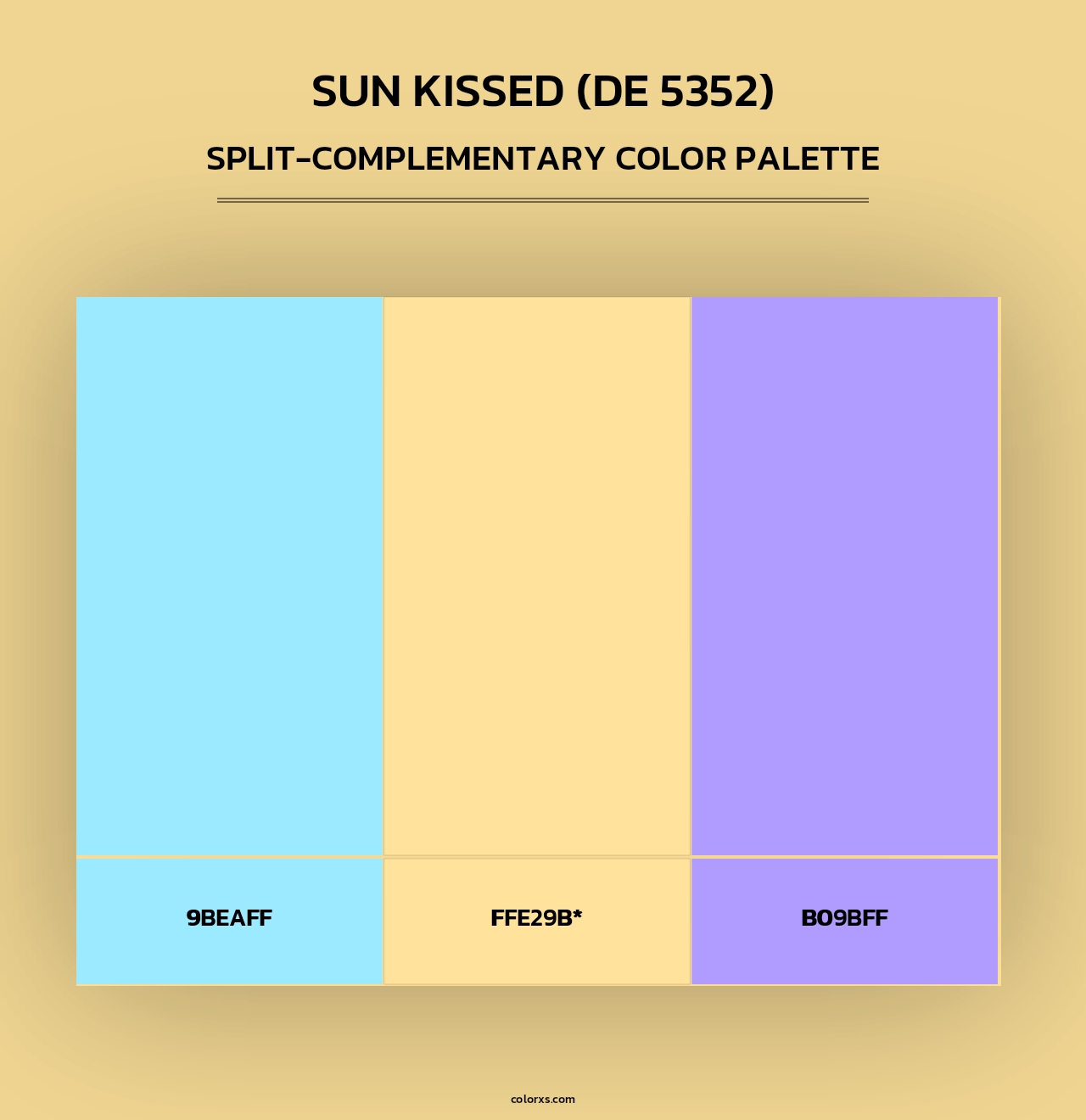 Sun Kissed (DE 5352) - Split-Complementary Color Palette