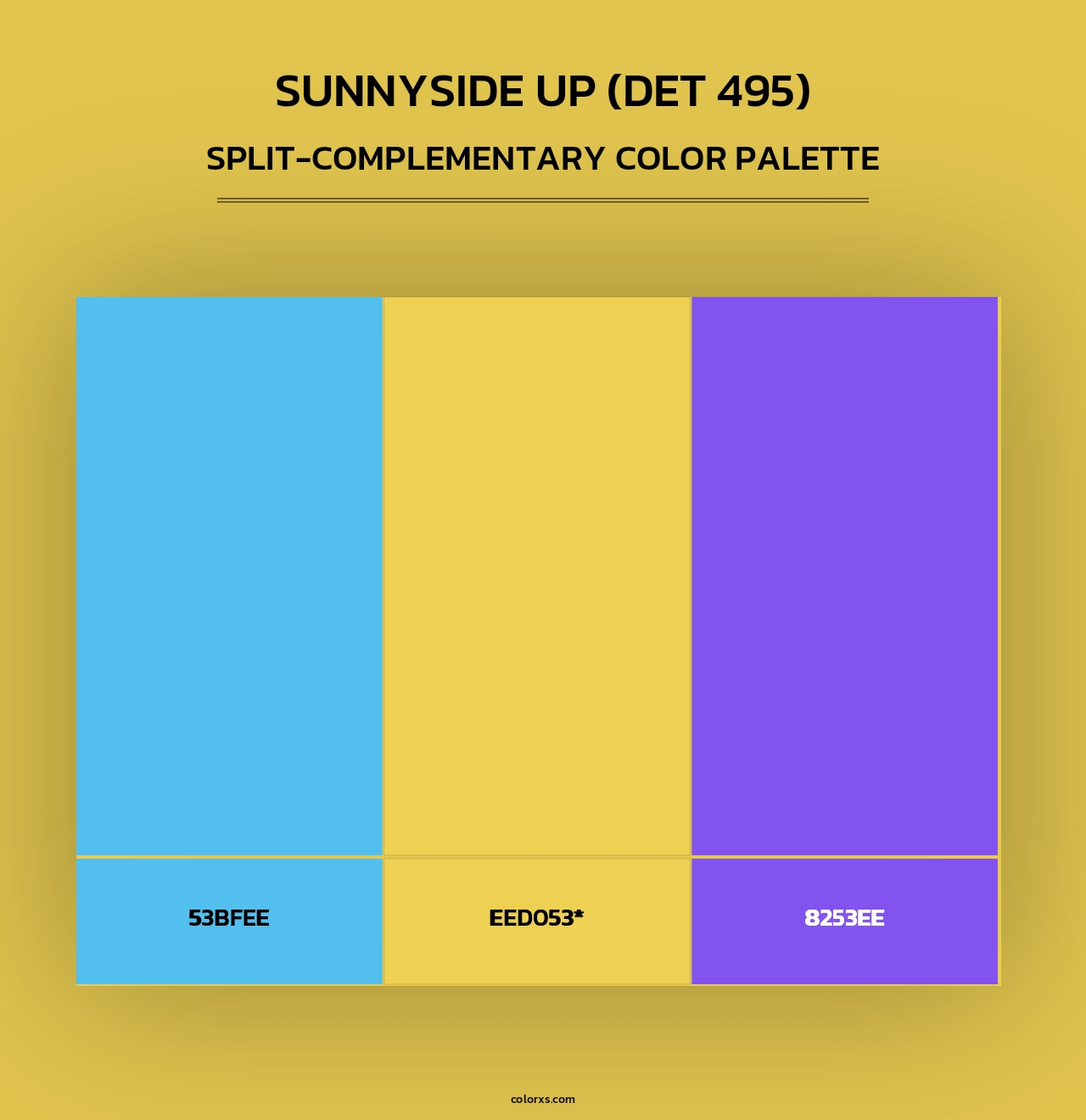 Sunnyside Up (DET 495) - Split-Complementary Color Palette