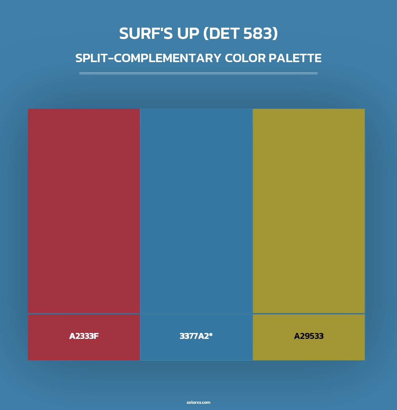 Surf's Up (DET 583) - Split-Complementary Color Palette