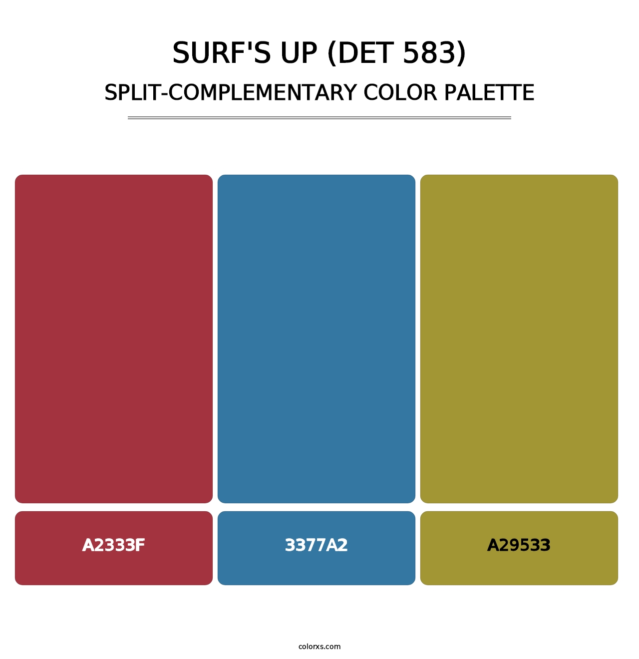 Surf's Up (DET 583) - Split-Complementary Color Palette