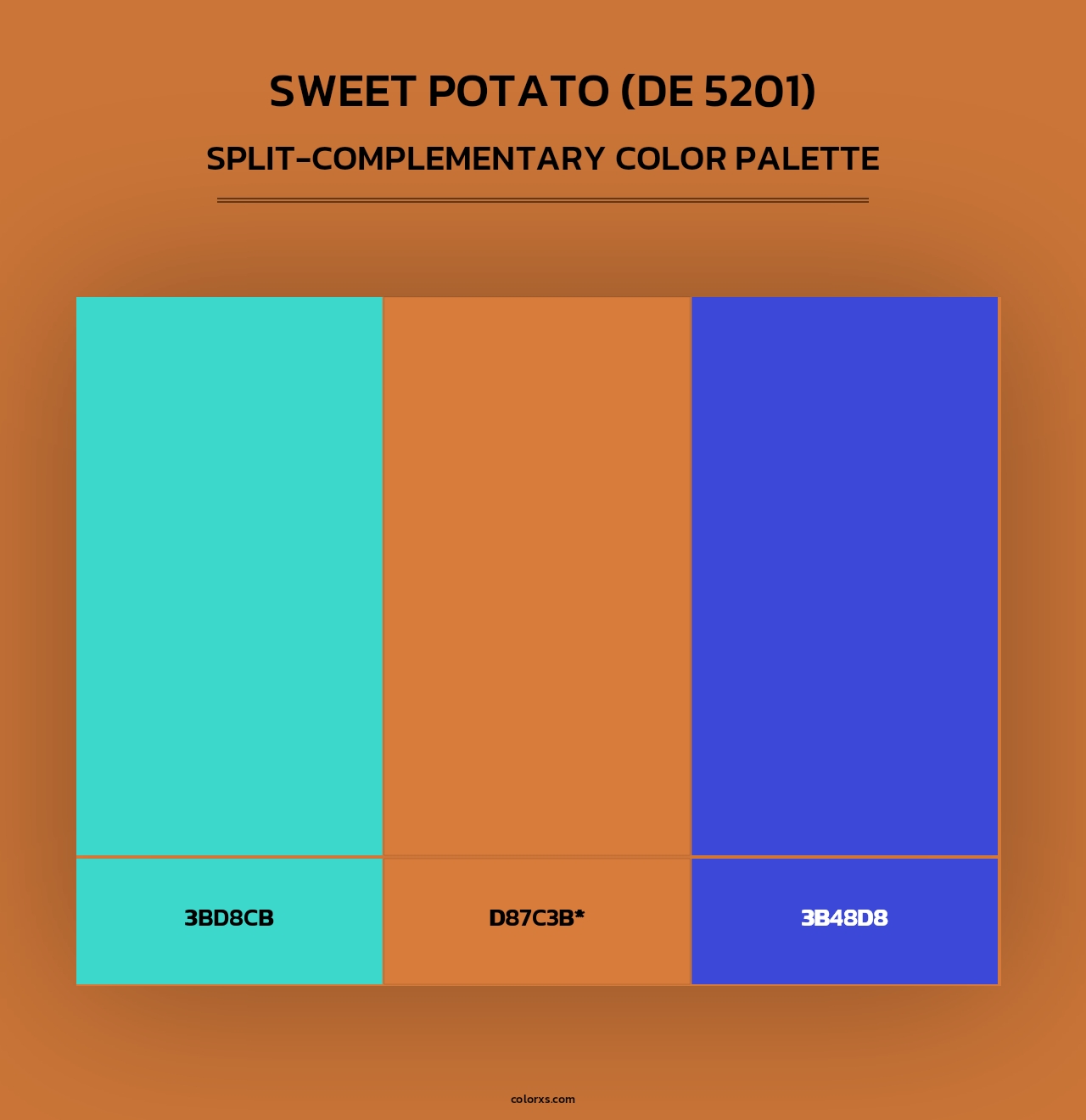 Sweet Potato (DE 5201) - Split-Complementary Color Palette
