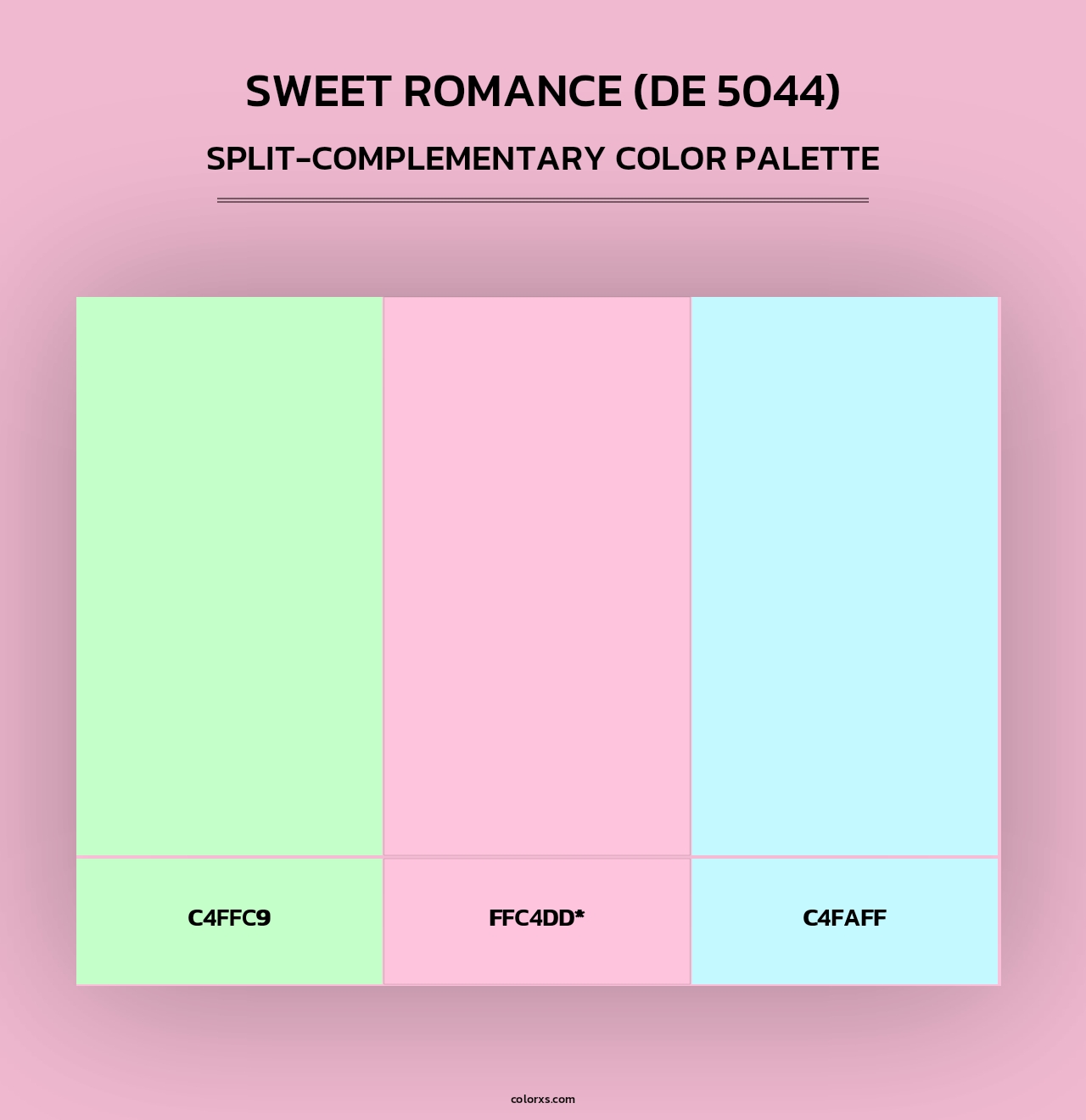 Sweet Romance (DE 5044) - Split-Complementary Color Palette
