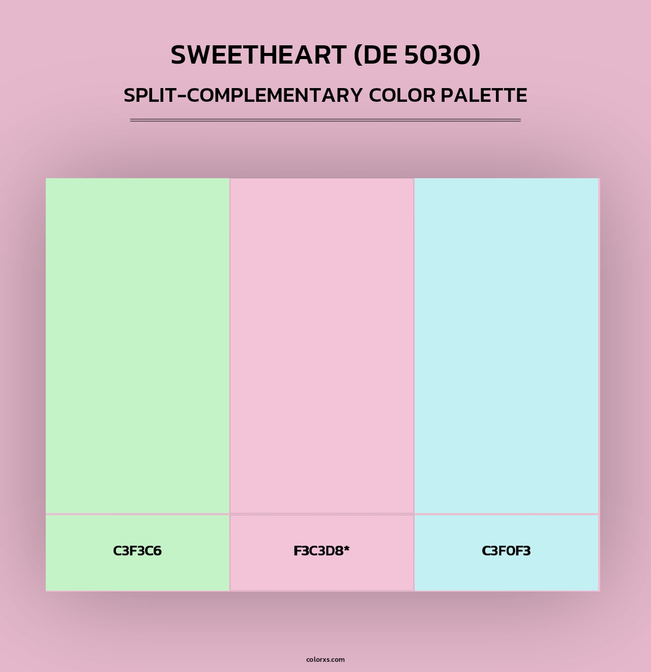 Sweetheart (DE 5030) - Split-Complementary Color Palette