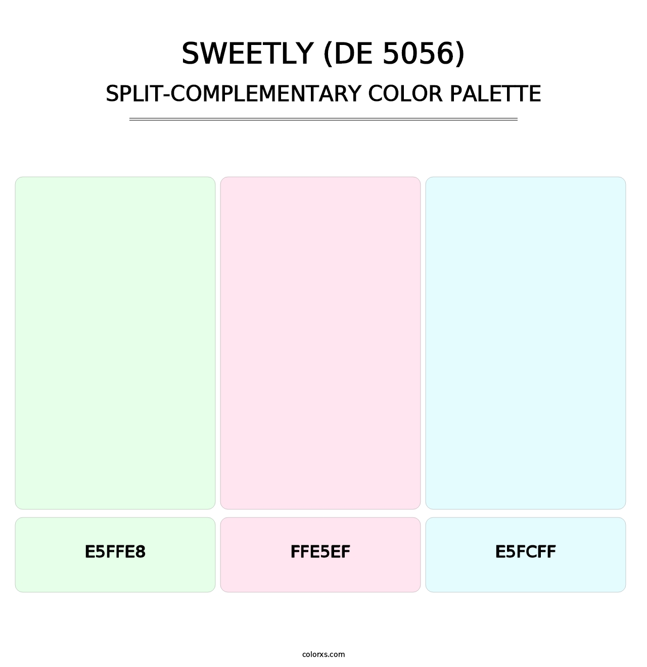 Sweetly (DE 5056) - Split-Complementary Color Palette