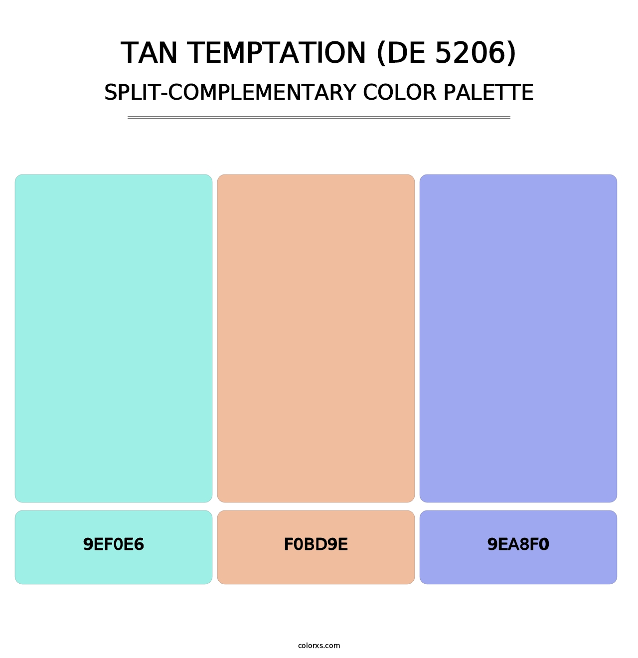 Tan Temptation (DE 5206) - Split-Complementary Color Palette