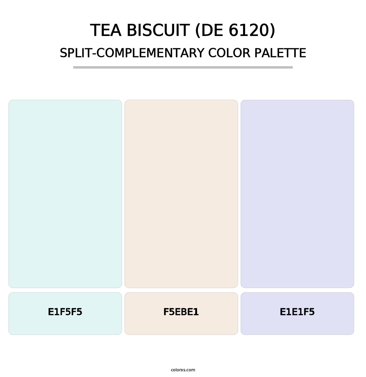 Tea Biscuit (DE 6120) - Split-Complementary Color Palette