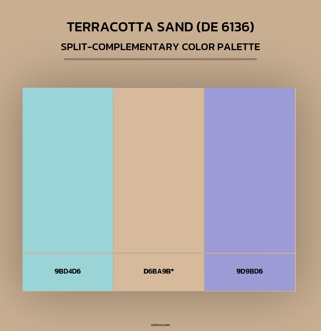 Terracotta Sand (DE 6136) - Split-Complementary Color Palette