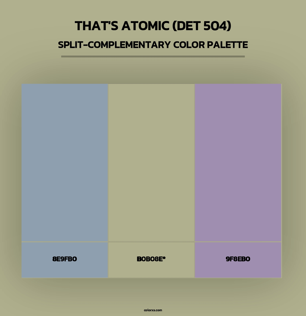 That's Atomic (DET 504) - Split-Complementary Color Palette