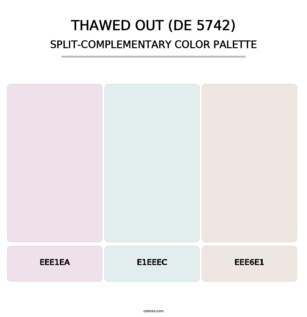 Thawed Out (DE 5742) - Split-Complementary Color Palette