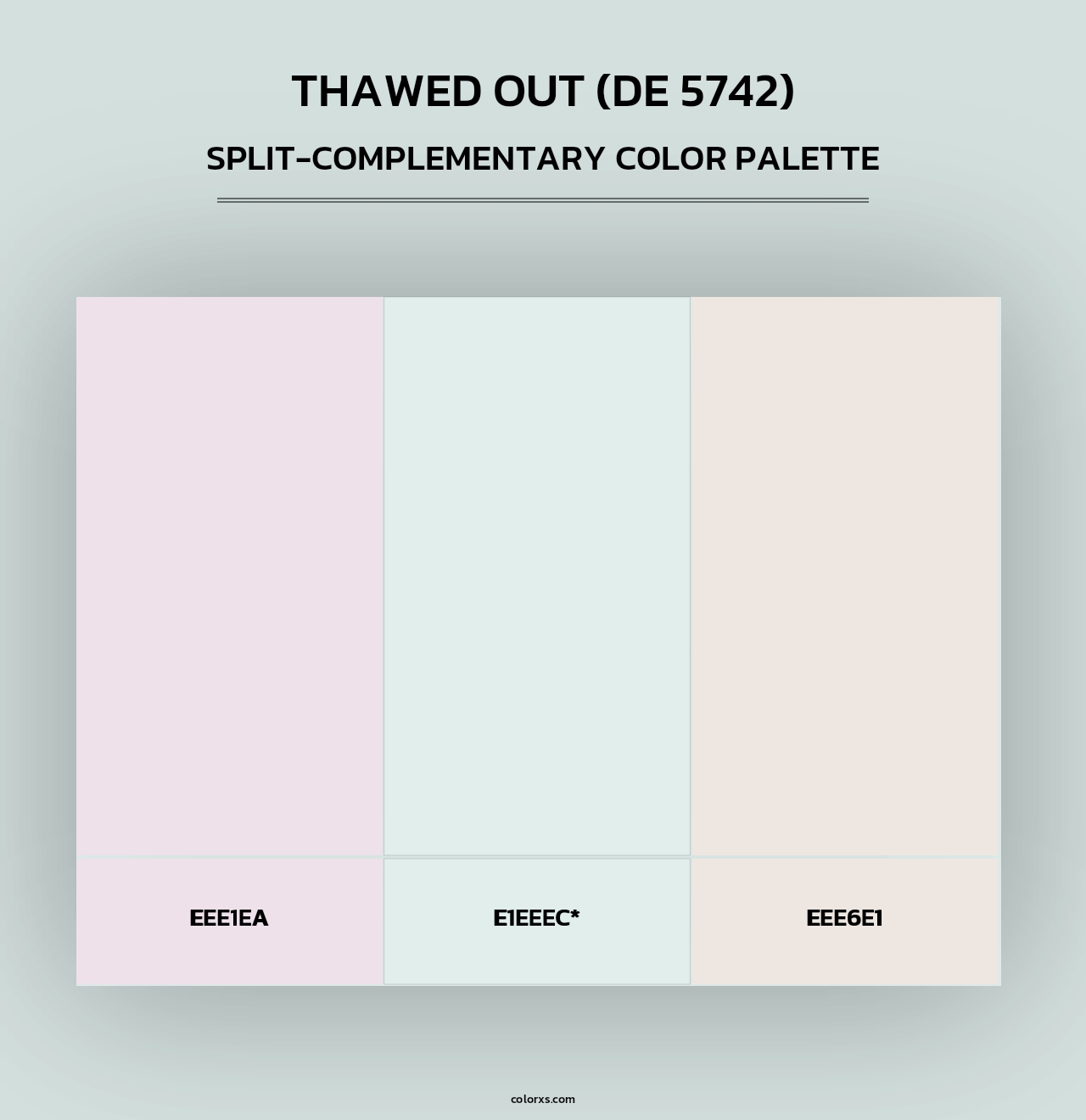 Thawed Out (DE 5742) - Split-Complementary Color Palette