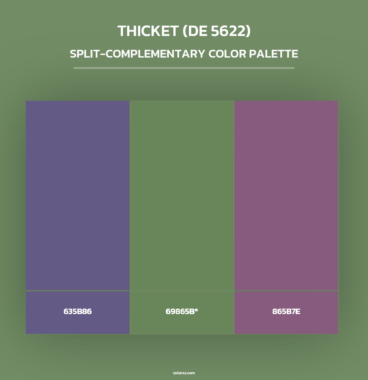 Thicket (DE 5622) - Split-Complementary Color Palette