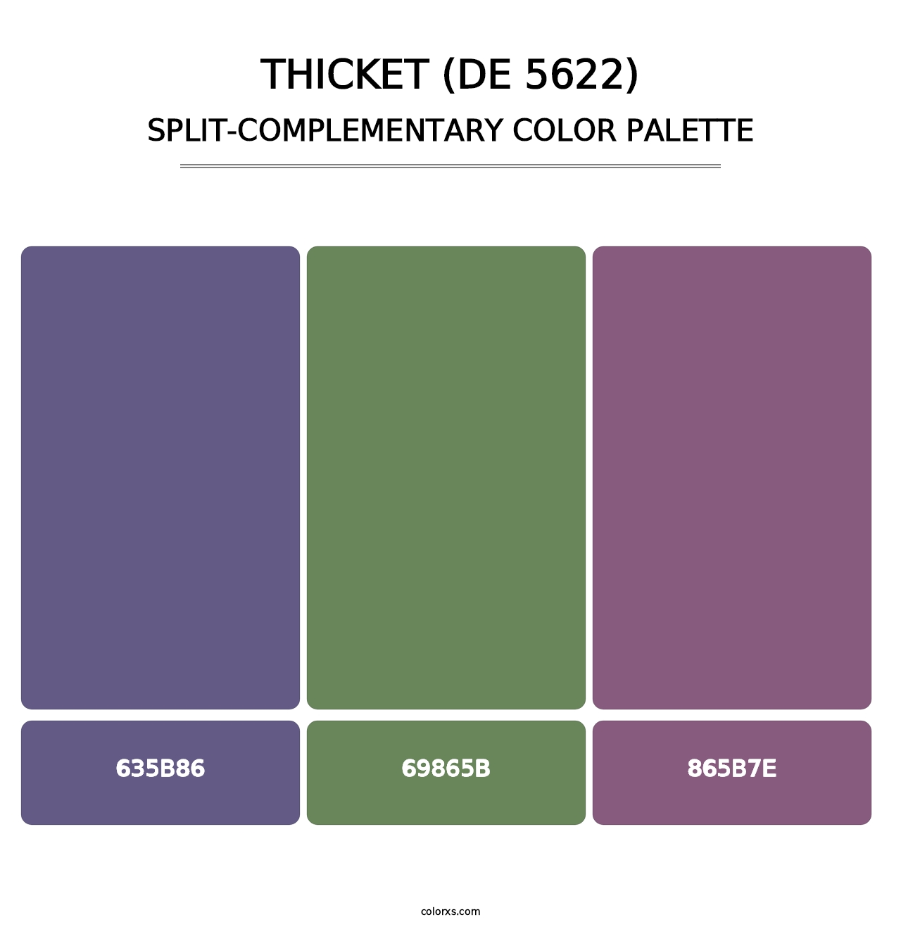 Thicket (DE 5622) - Split-Complementary Color Palette