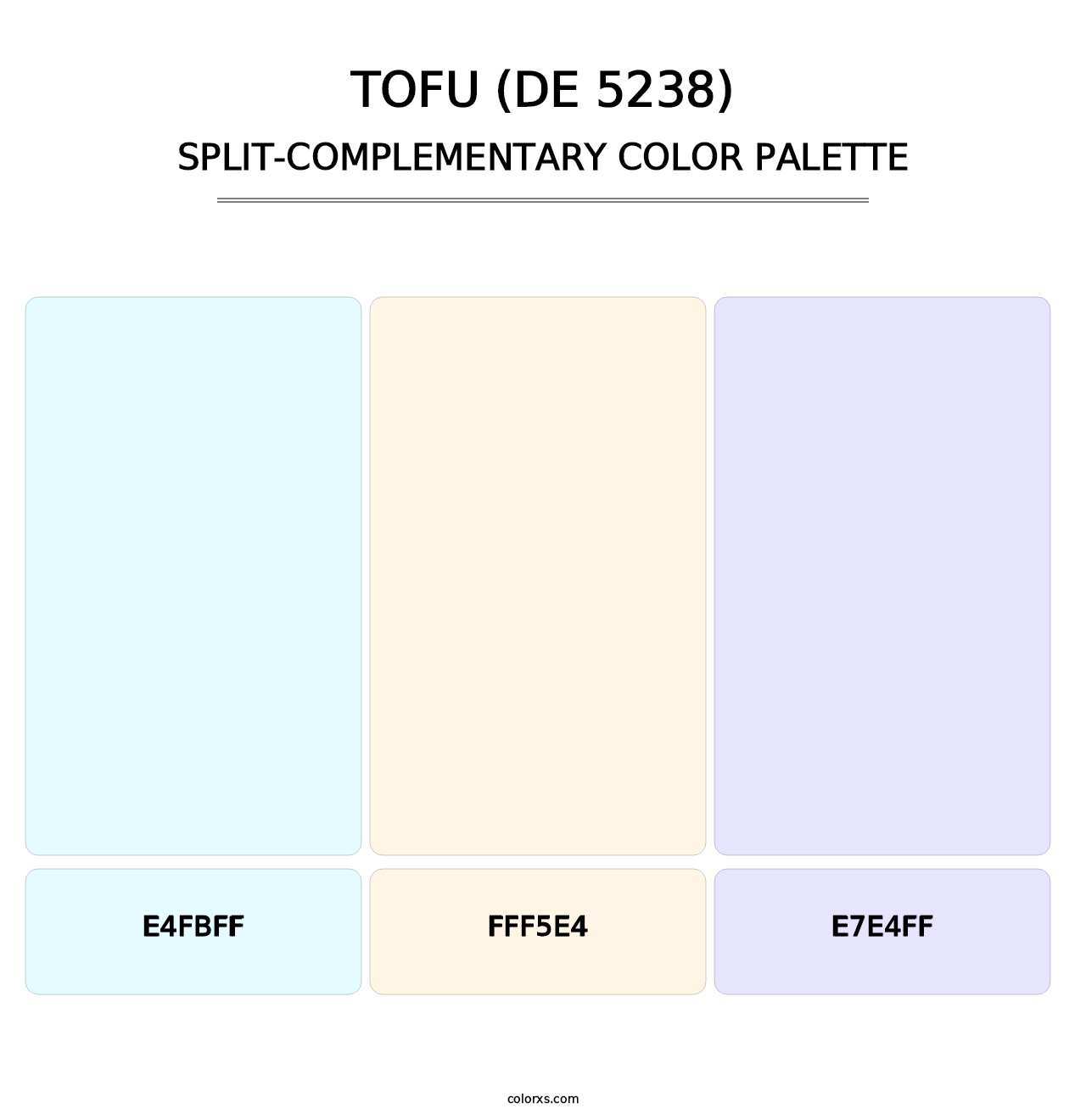Tofu (DE 5238) - Split-Complementary Color Palette