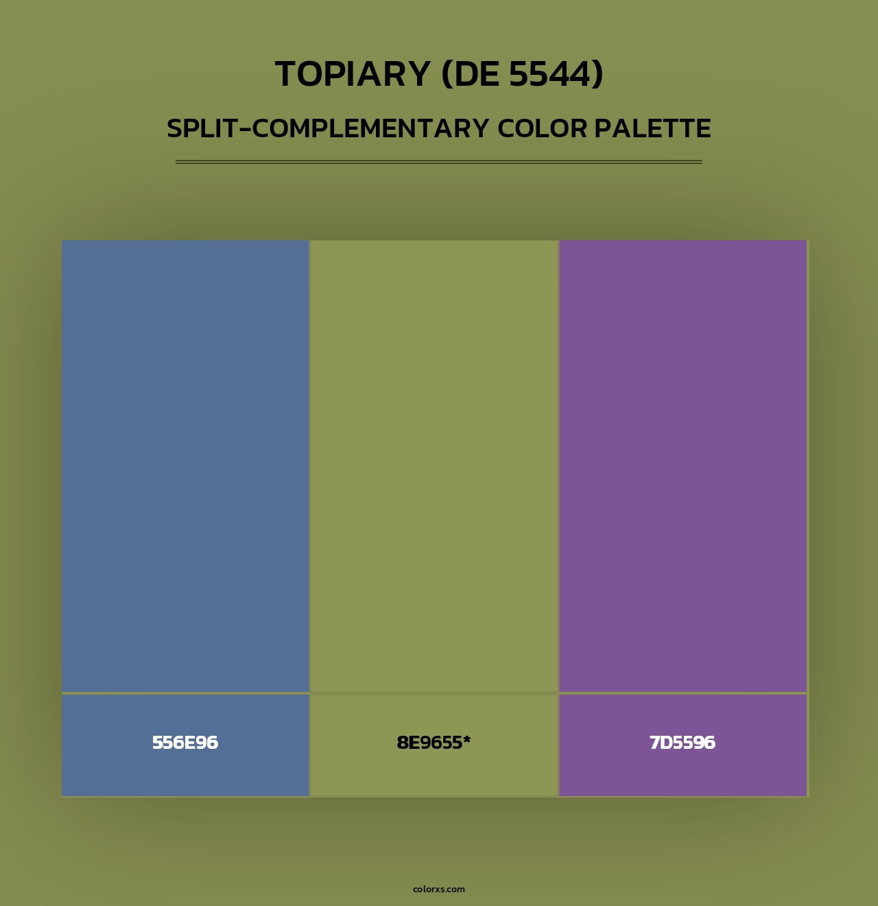 Topiary (DE 5544) - Split-Complementary Color Palette