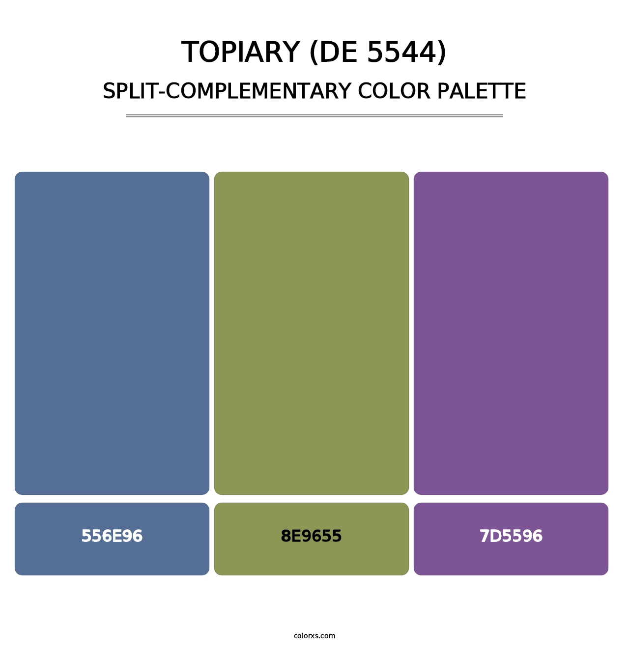 Topiary (DE 5544) - Split-Complementary Color Palette