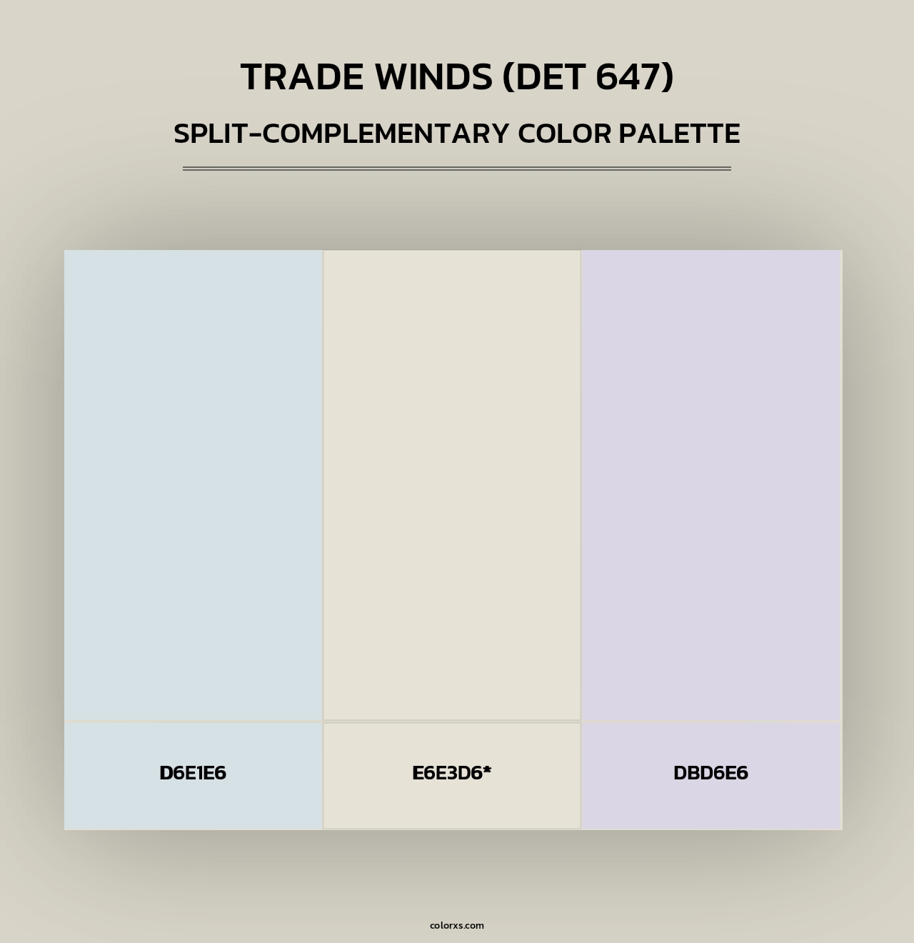 Trade Winds (DET 647) - Split-Complementary Color Palette