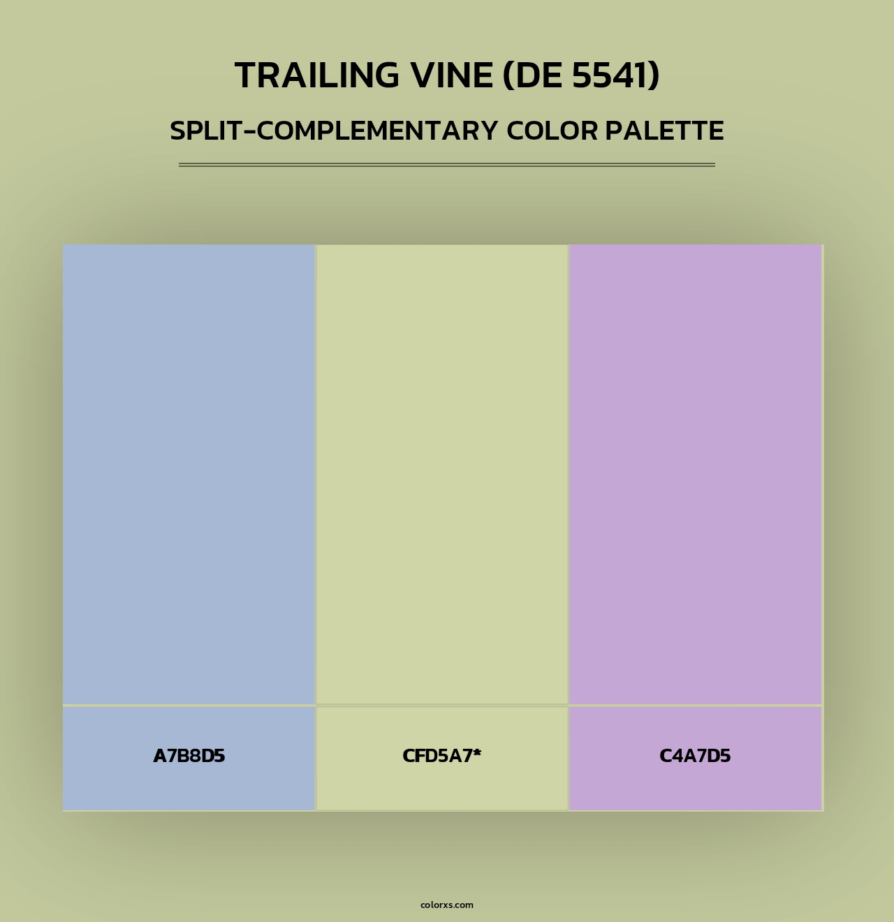 Trailing Vine (DE 5541) - Split-Complementary Color Palette