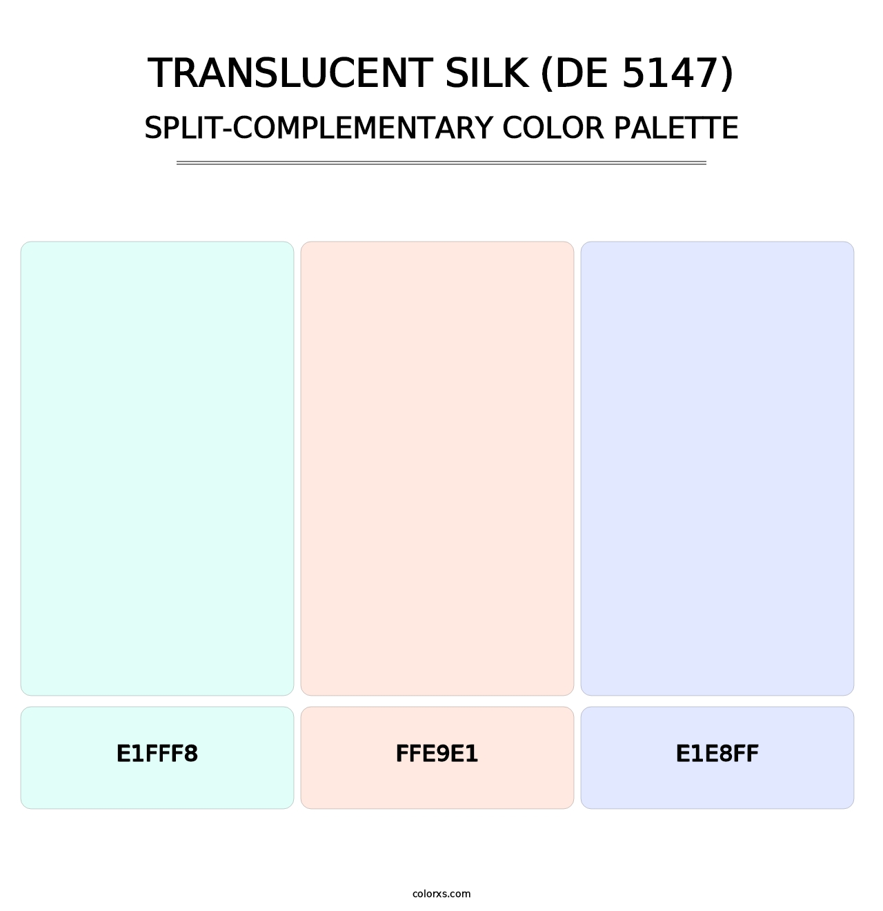 Translucent Silk (DE 5147) - Split-Complementary Color Palette