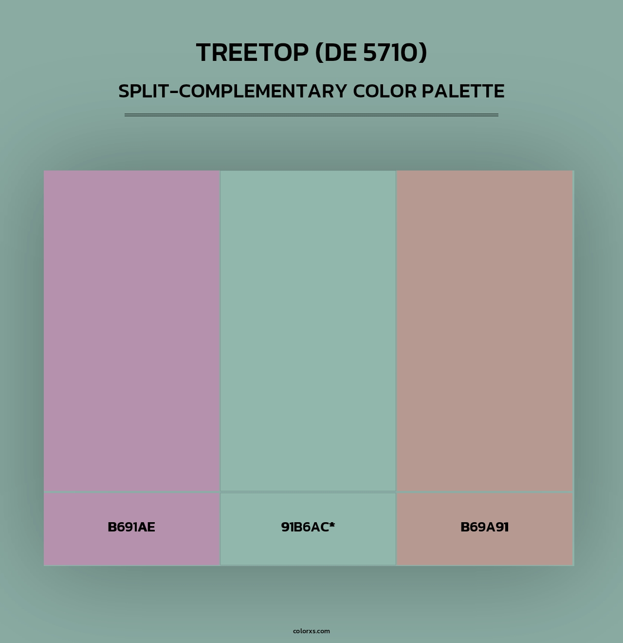 Treetop (DE 5710) - Split-Complementary Color Palette