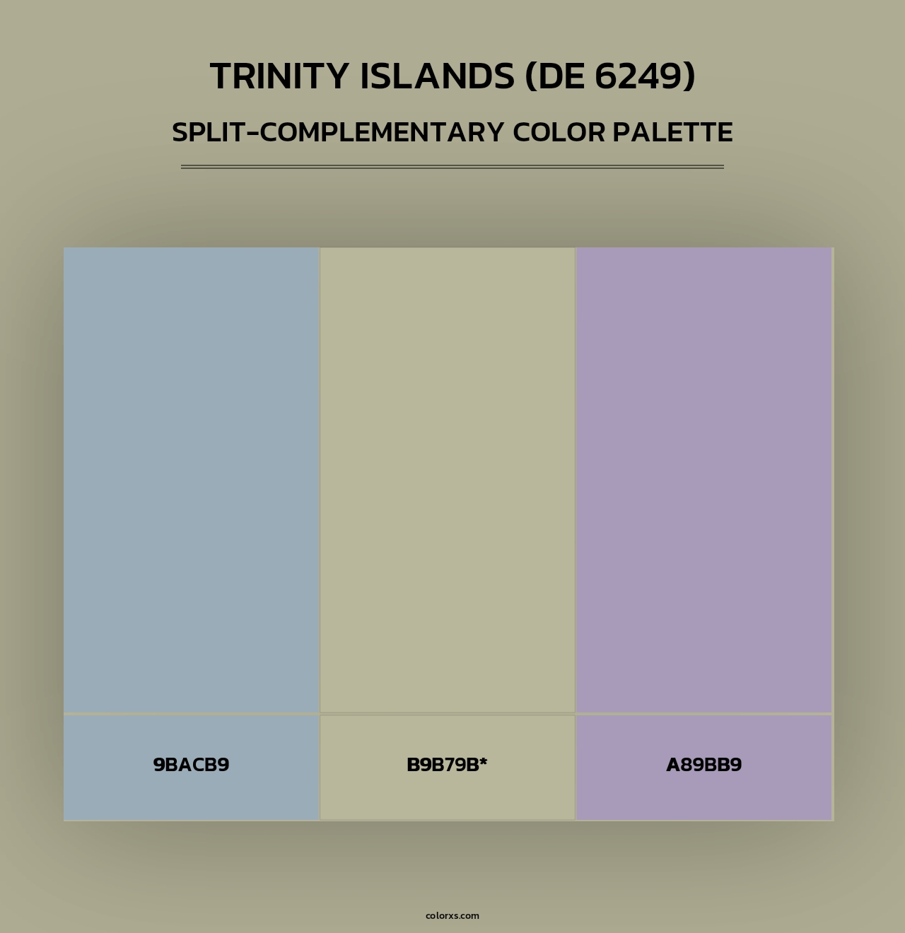 Trinity Islands (DE 6249) - Split-Complementary Color Palette