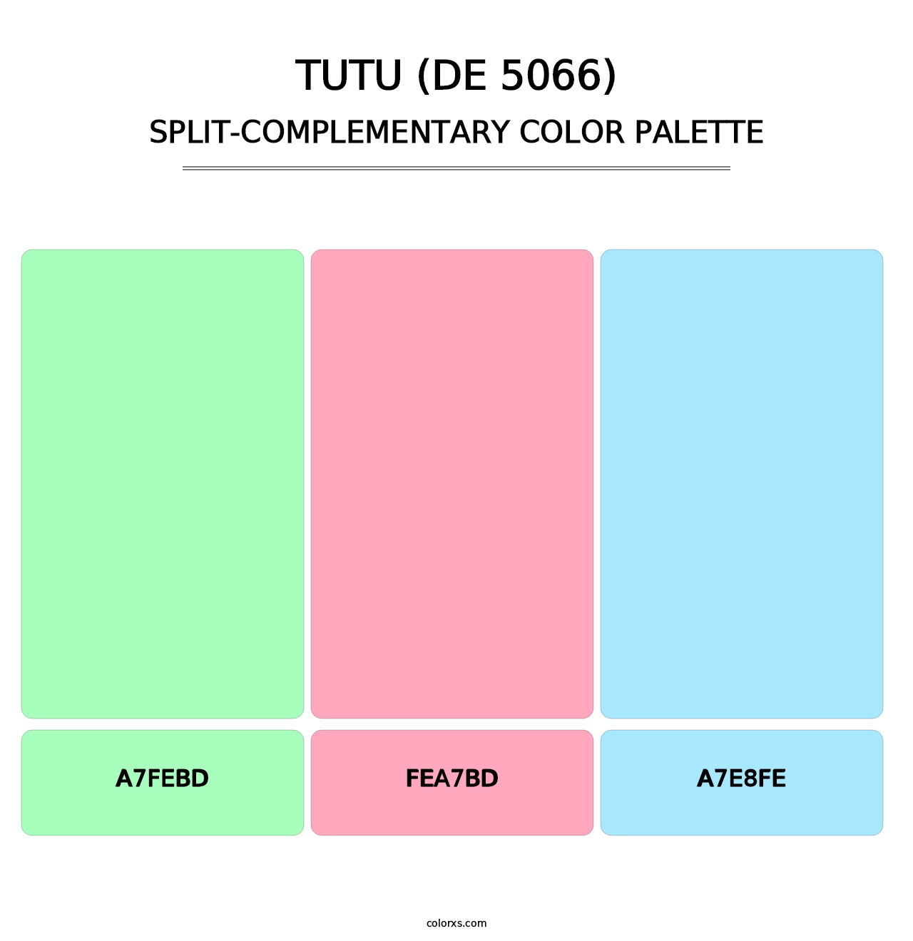 Tutu (DE 5066) - Split-Complementary Color Palette