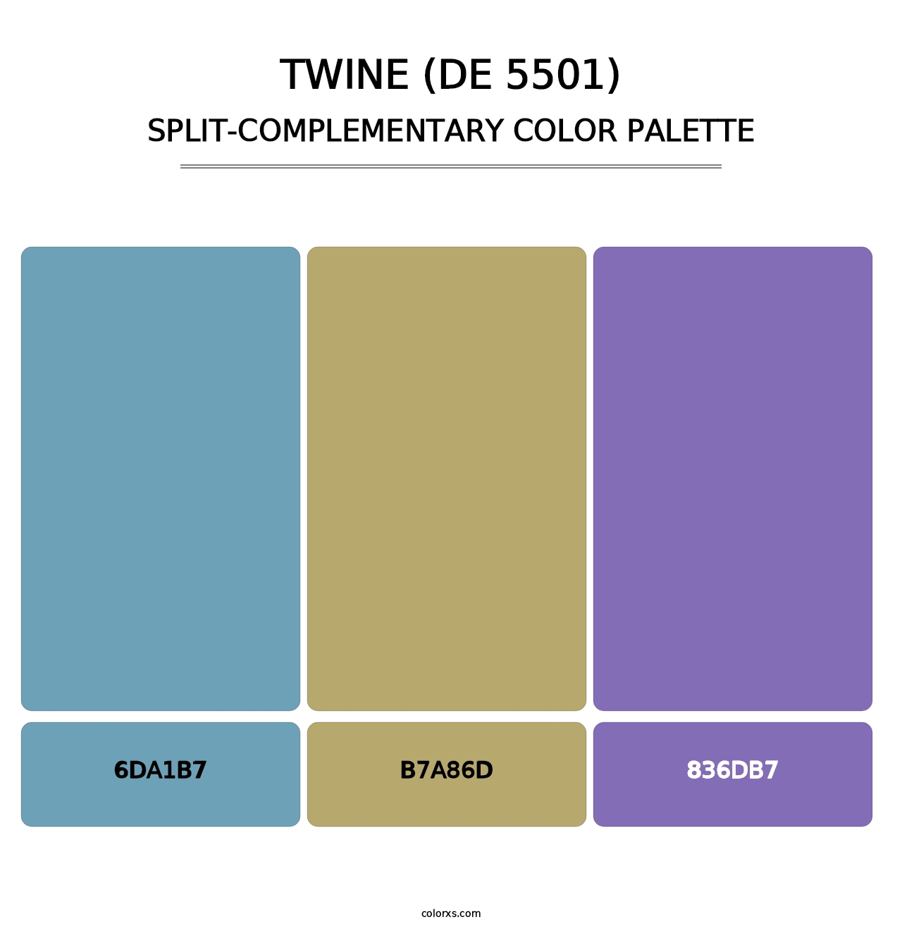 Twine (DE 5501) - Split-Complementary Color Palette