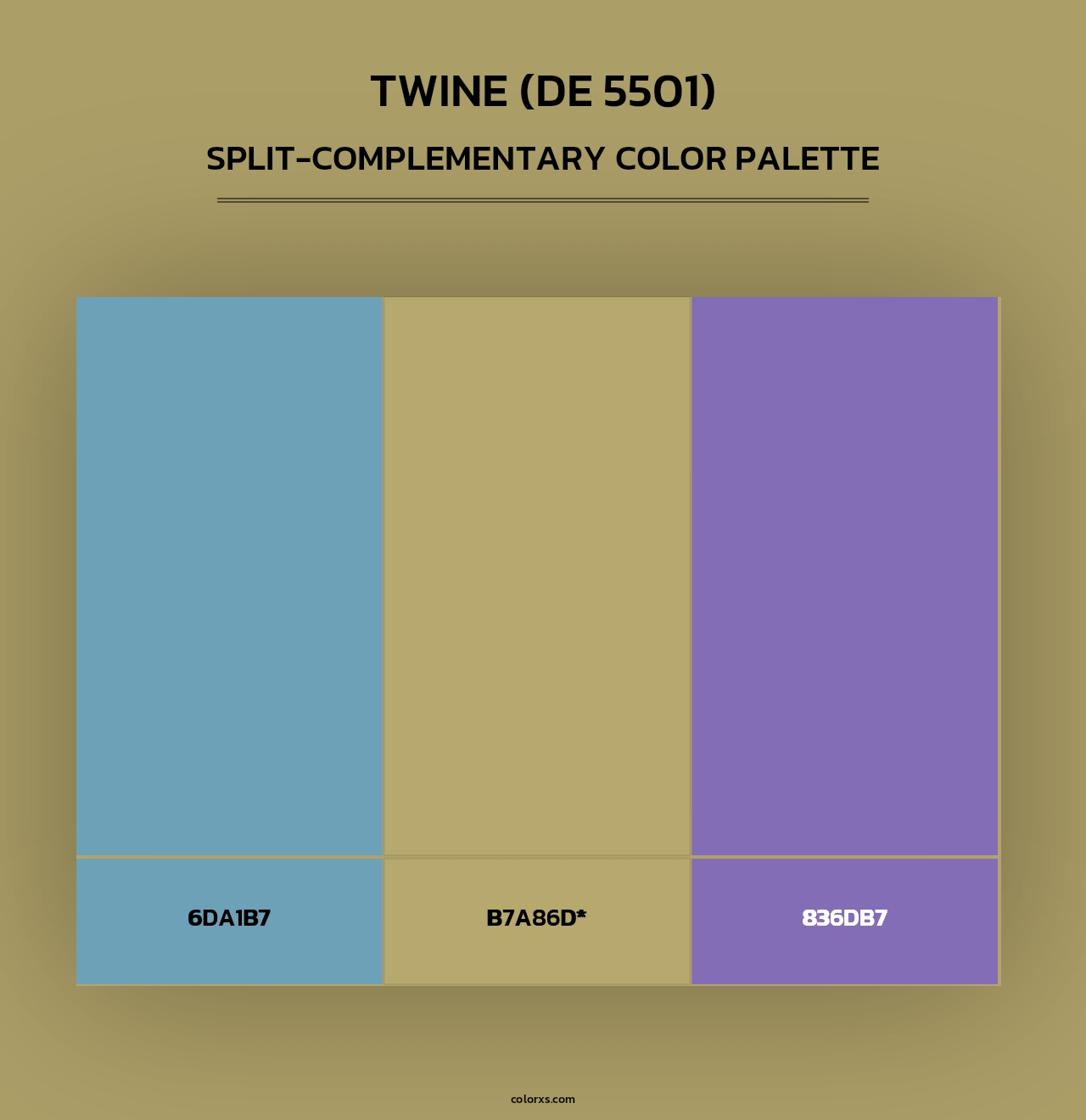 Twine (DE 5501) - Split-Complementary Color Palette