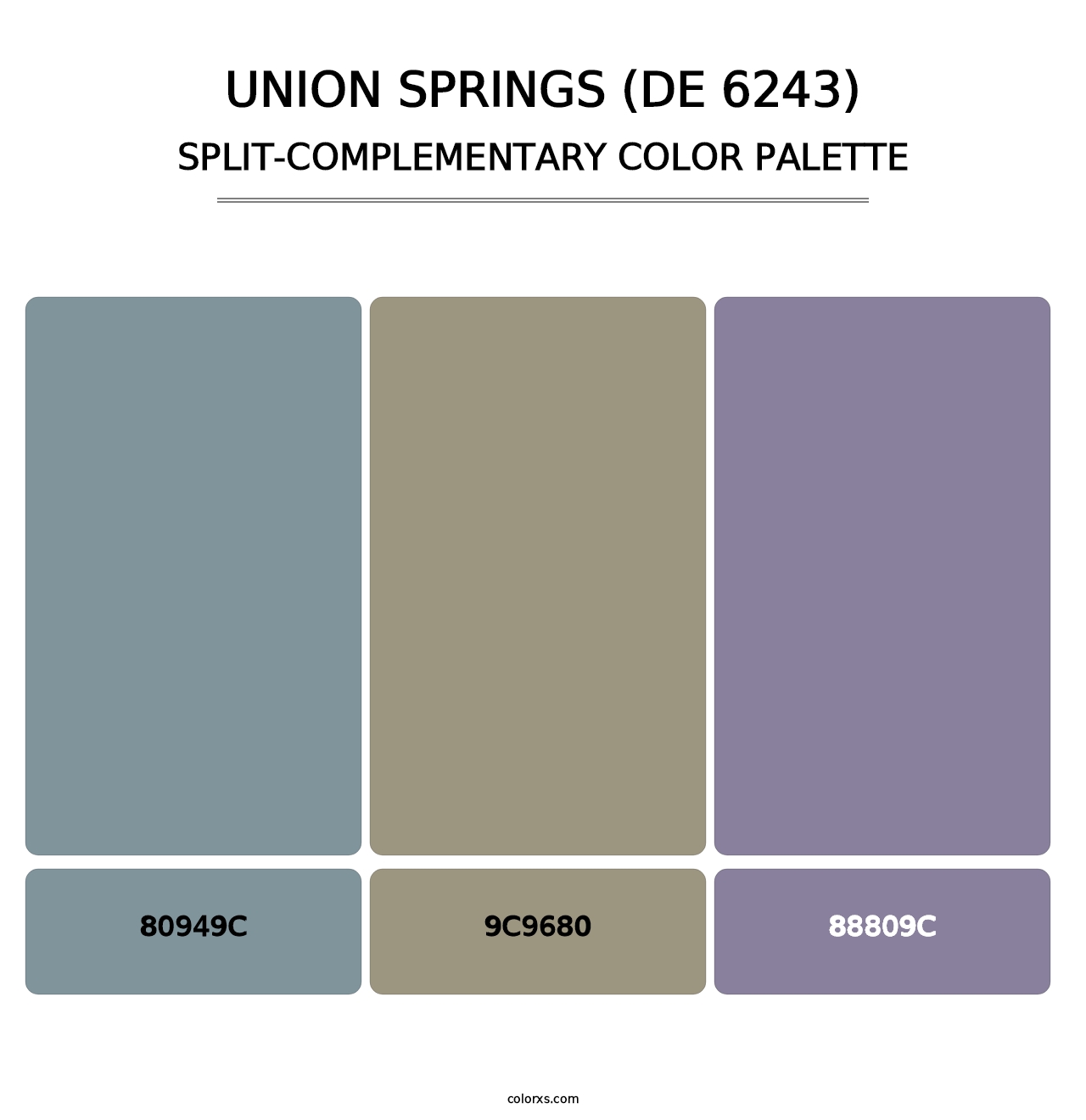 Union Springs (DE 6243) - Split-Complementary Color Palette