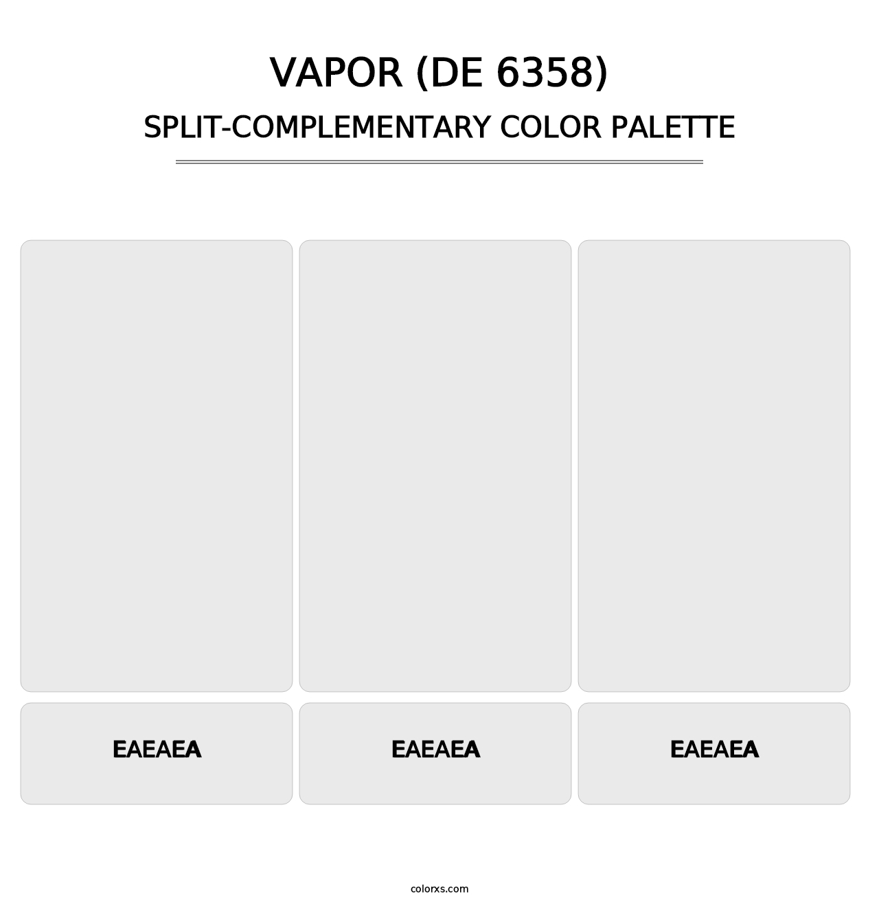 Vapor (DE 6358) - Split-Complementary Color Palette