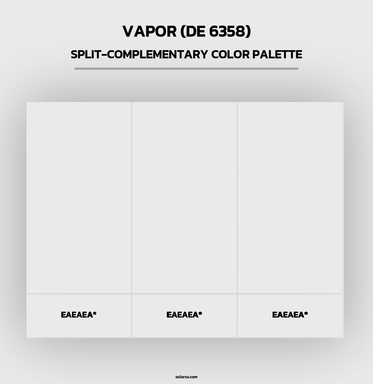 Vapor (DE 6358) - Split-Complementary Color Palette