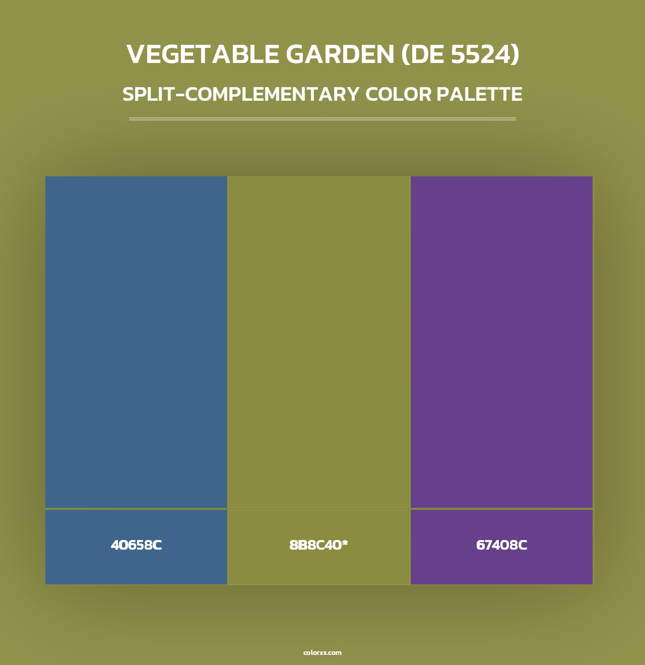 Vegetable Garden (DE 5524) - Split-Complementary Color Palette