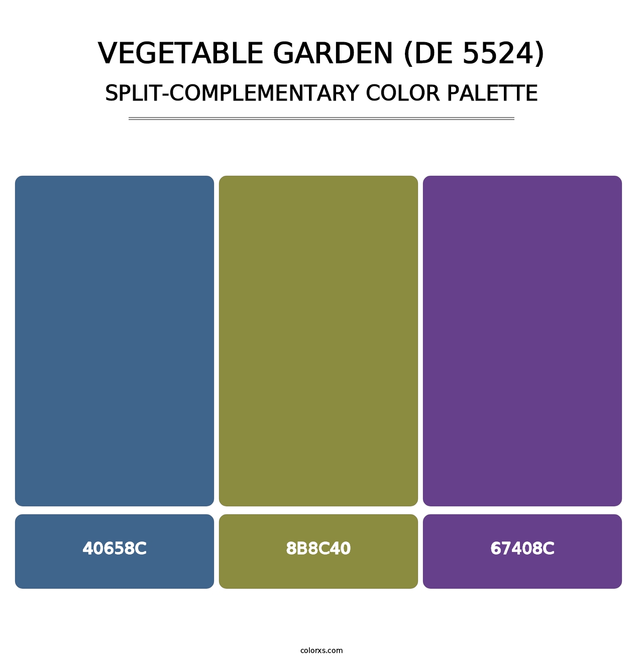 Vegetable Garden (DE 5524) - Split-Complementary Color Palette