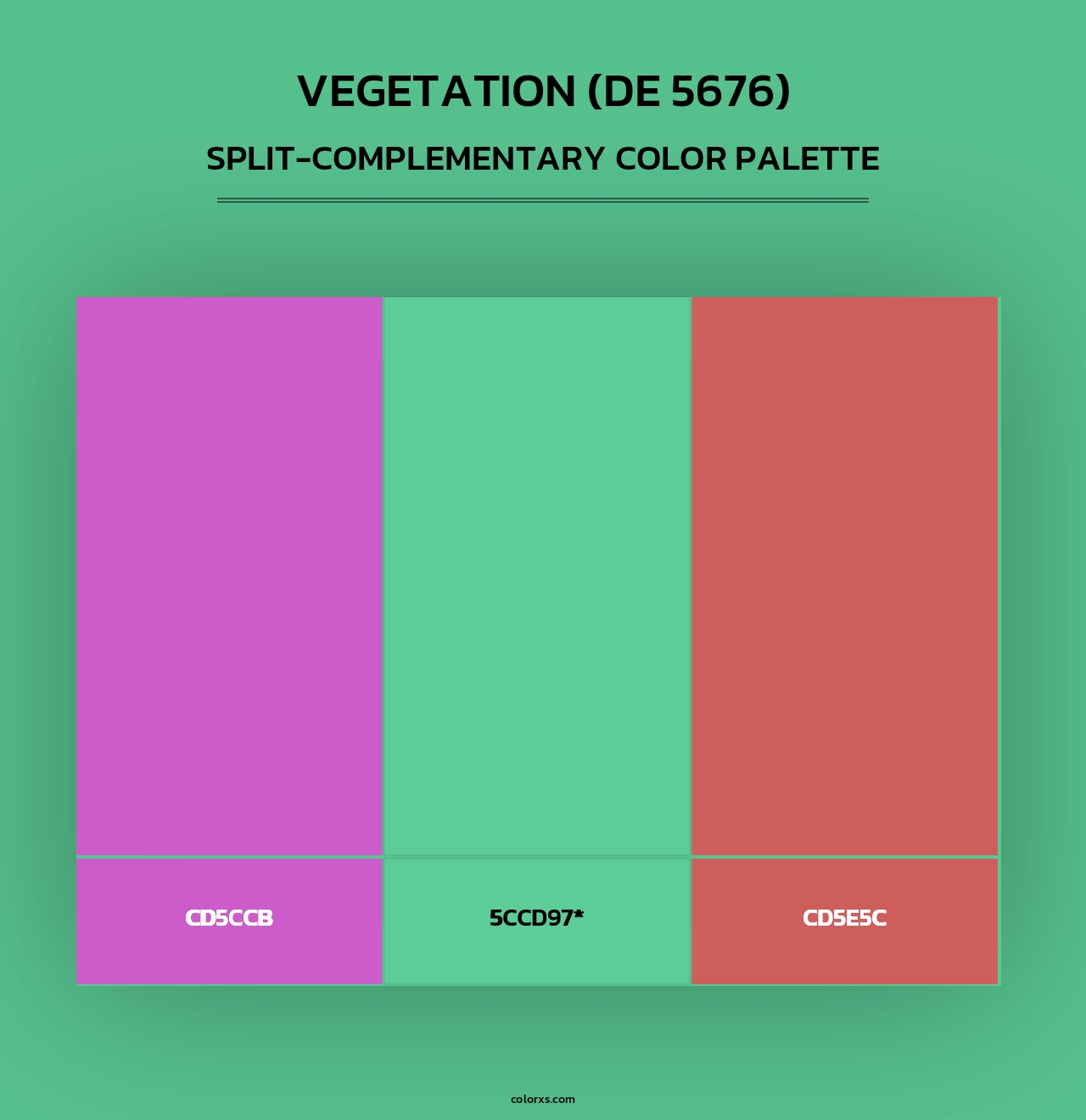 Vegetation (DE 5676) - Split-Complementary Color Palette