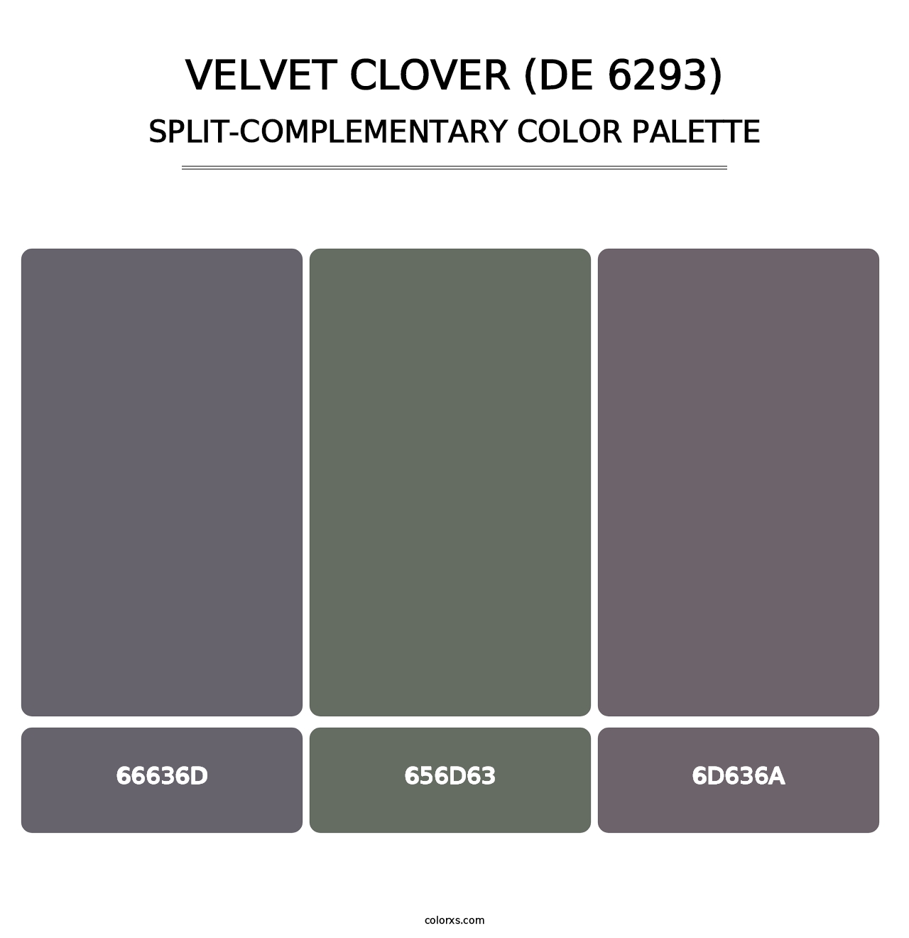 Velvet Clover (DE 6293) - Split-Complementary Color Palette