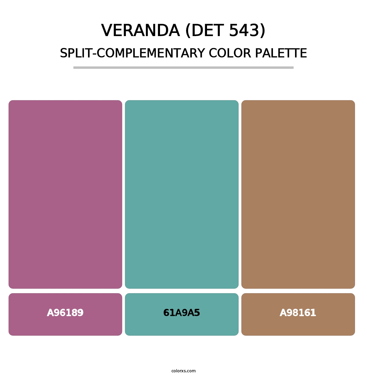 Veranda (DET 543) - Split-Complementary Color Palette
