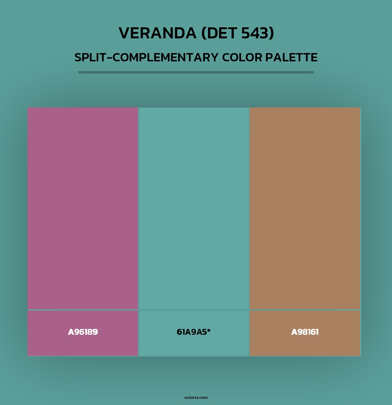 Veranda (DET 543) - Split-Complementary Color Palette
