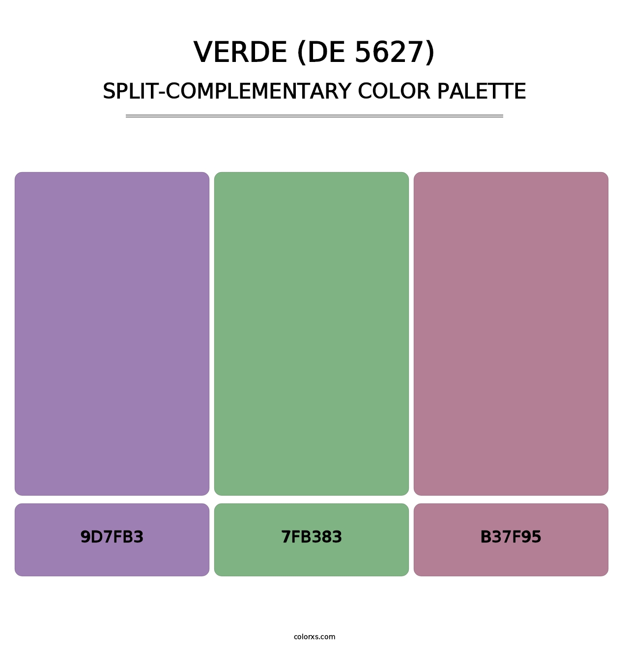 Verde (DE 5627) - Split-Complementary Color Palette
