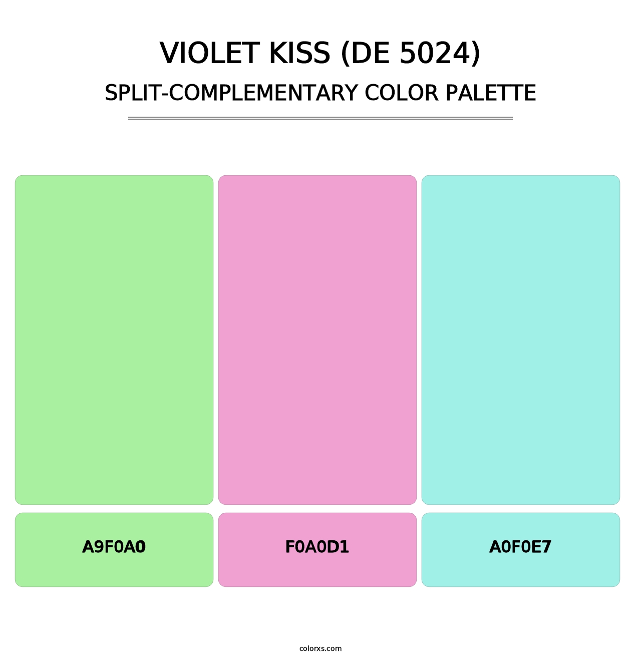 Violet Kiss (DE 5024) - Split-Complementary Color Palette