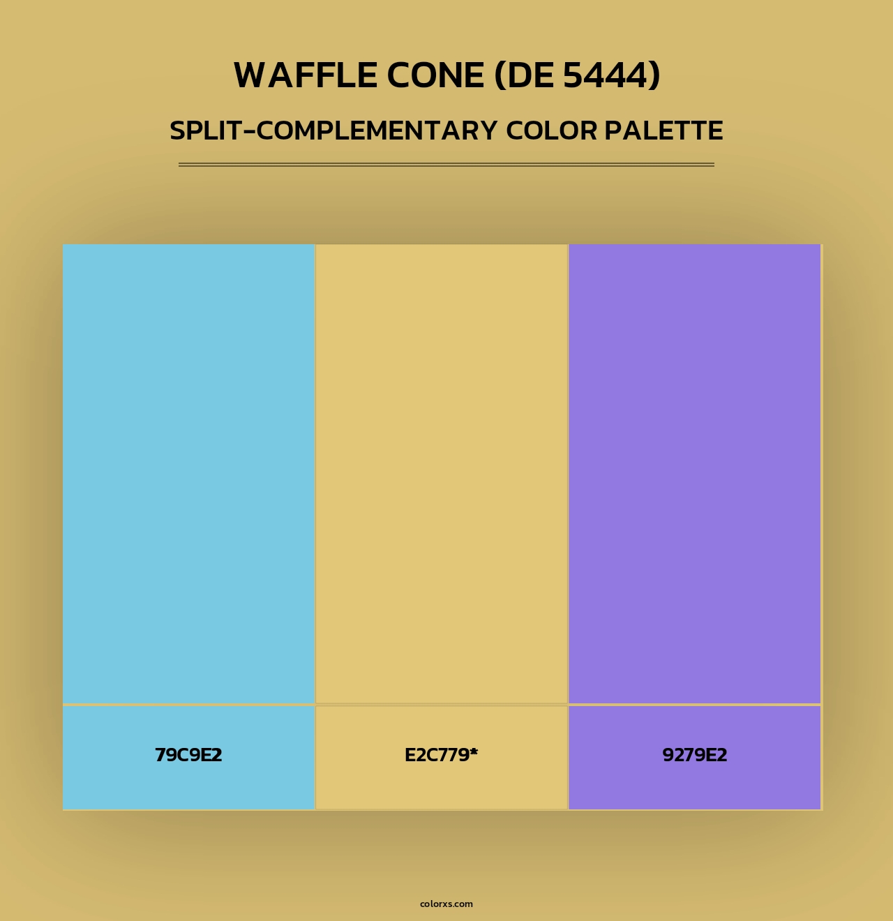 Waffle Cone (DE 5444) - Split-Complementary Color Palette