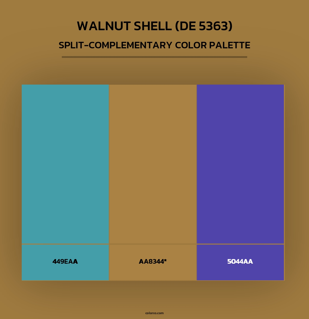Walnut Shell (DE 5363) - Split-Complementary Color Palette