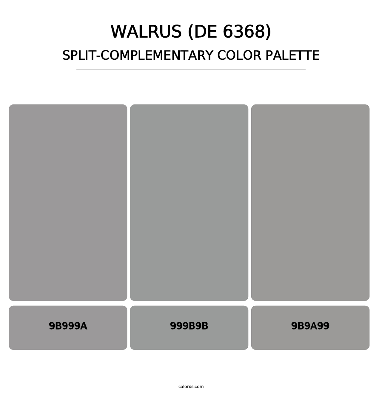 Walrus (DE 6368) - Split-Complementary Color Palette