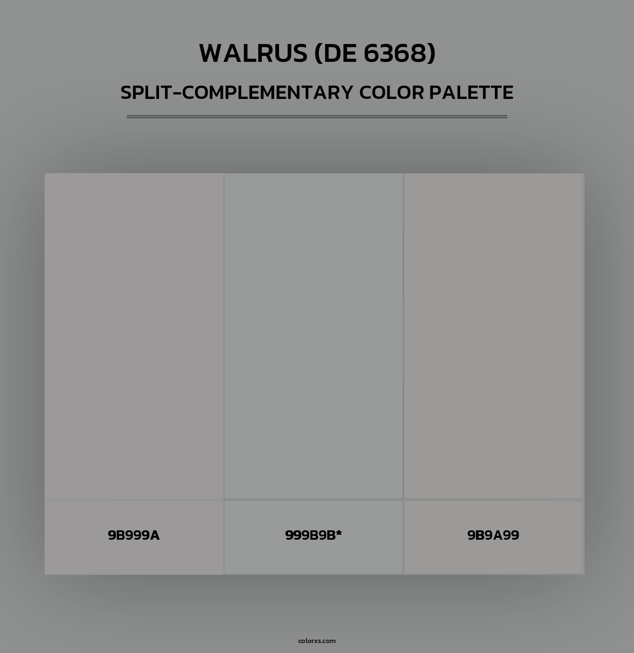 Walrus (DE 6368) - Split-Complementary Color Palette