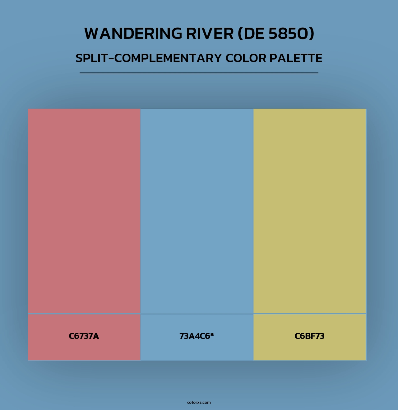 Wandering River (DE 5850) - Split-Complementary Color Palette