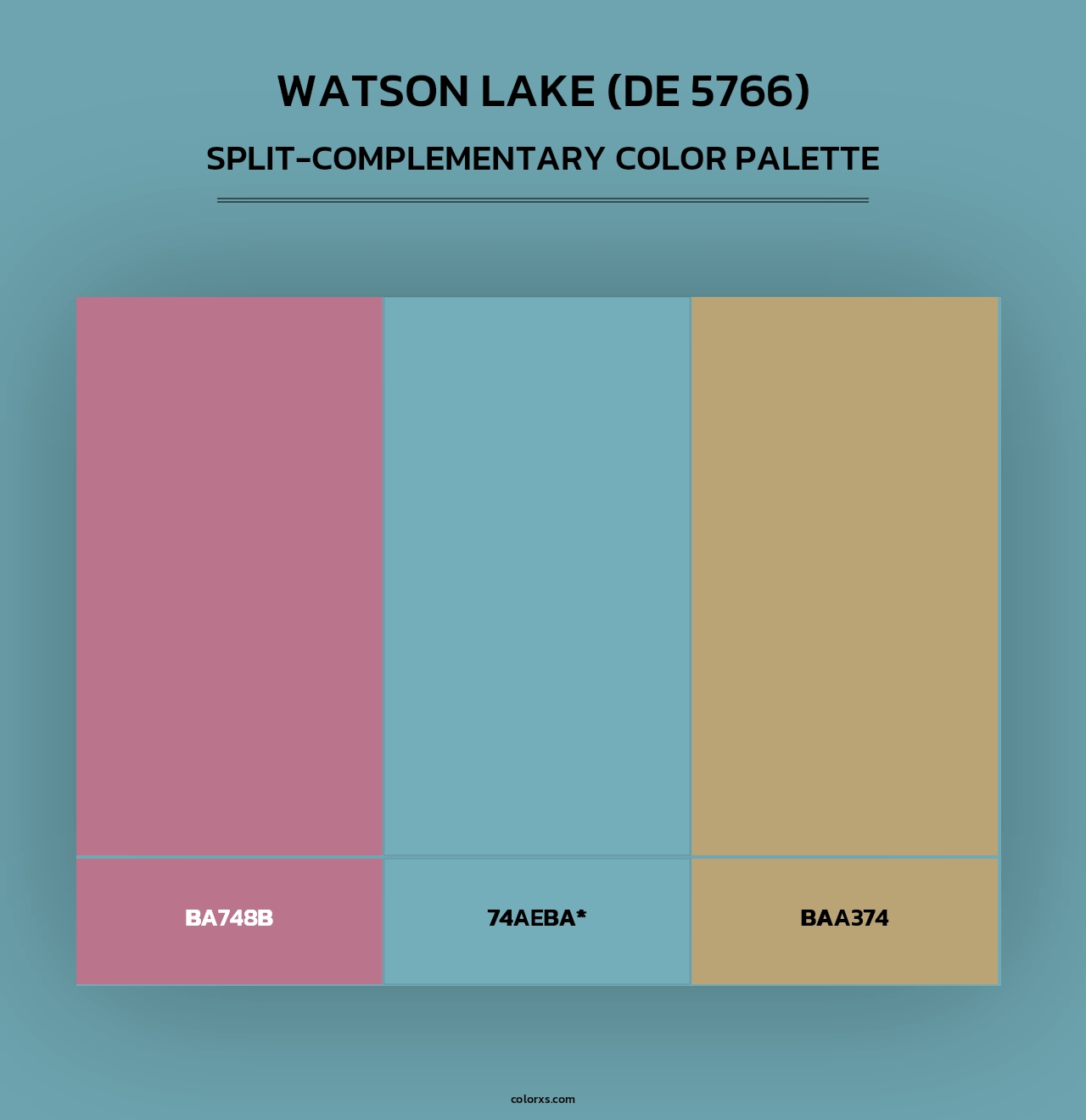 Watson Lake (DE 5766) - Split-Complementary Color Palette