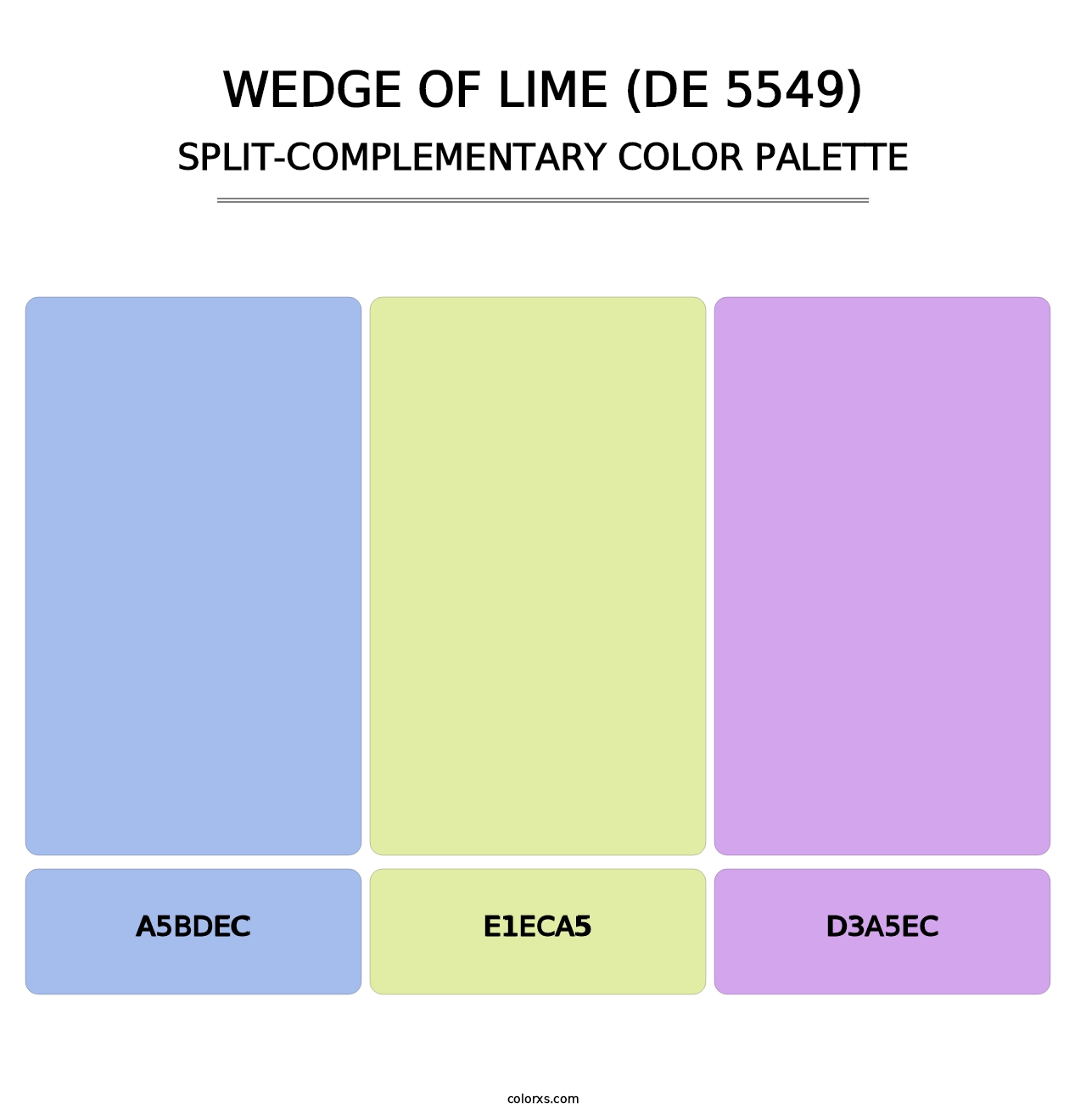 Wedge of Lime (DE 5549) - Split-Complementary Color Palette