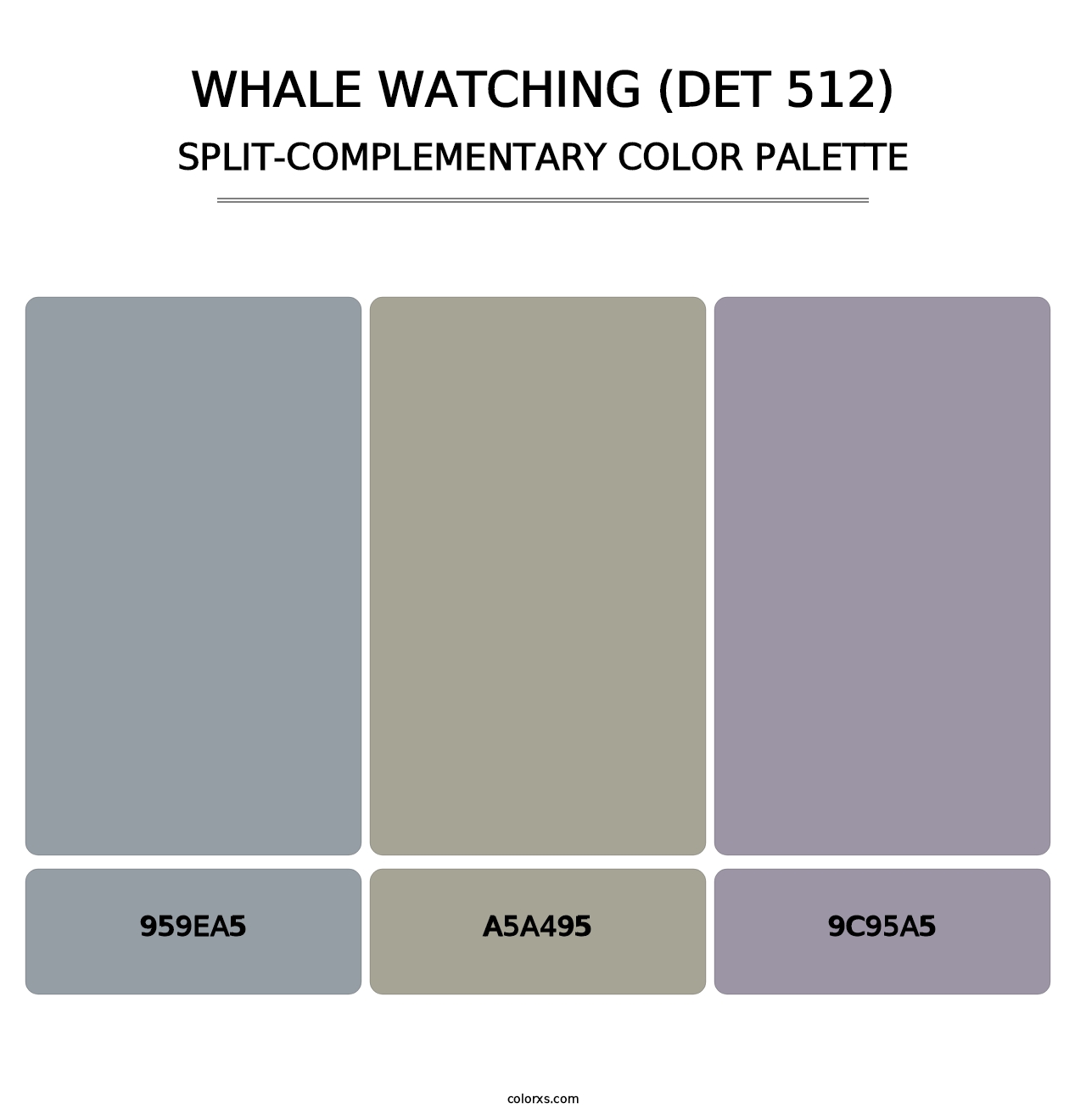 Whale Watching (DET 512) - Split-Complementary Color Palette