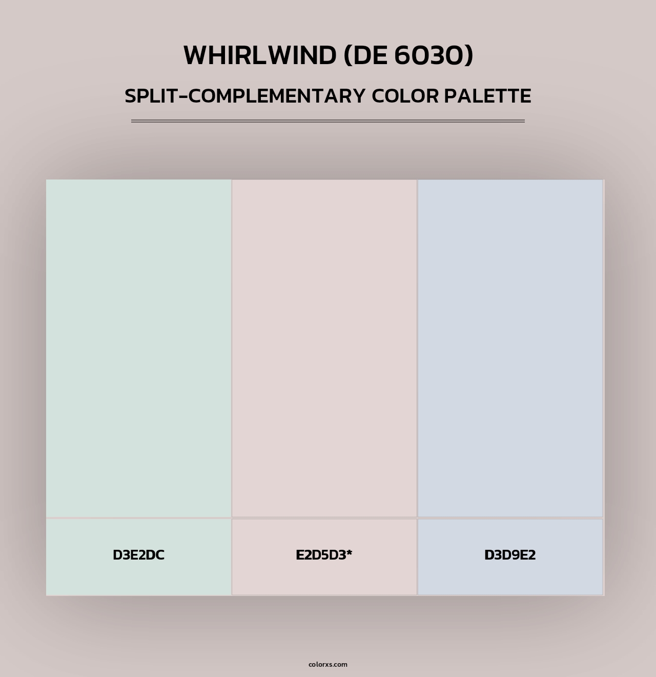 Whirlwind (DE 6030) - Split-Complementary Color Palette