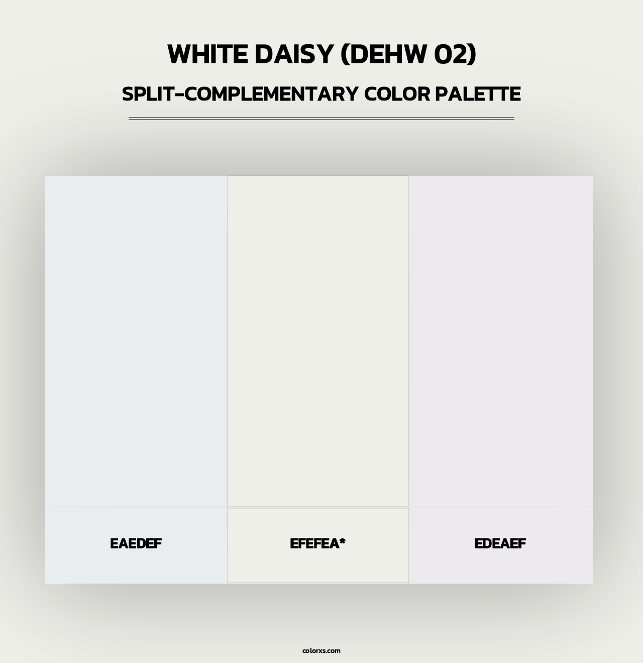 White Daisy (DEHW 02) - Split-Complementary Color Palette