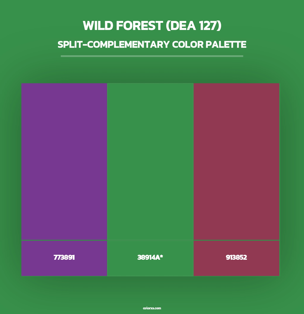 Wild Forest (DEA 127) - Split-Complementary Color Palette